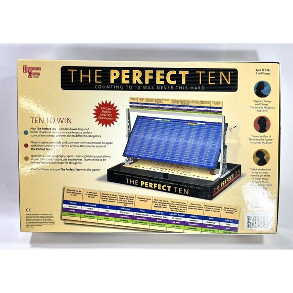 The Perfect Ten 3-D Board Game 2004 University Games Complete - Picture 2 of 15